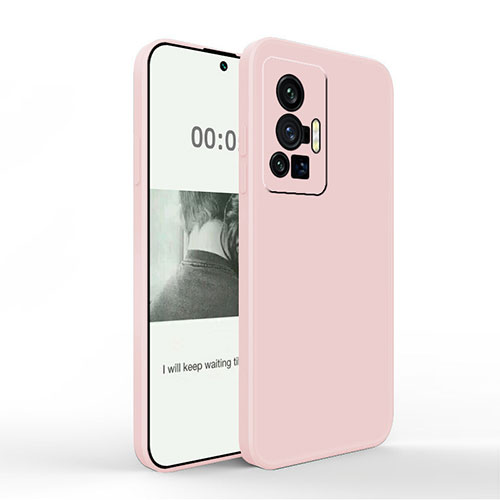 Ultra-thin Silicone Gel Soft Case 360 Degrees Cover YK4 for Vivo X70 Pro 5G Pink