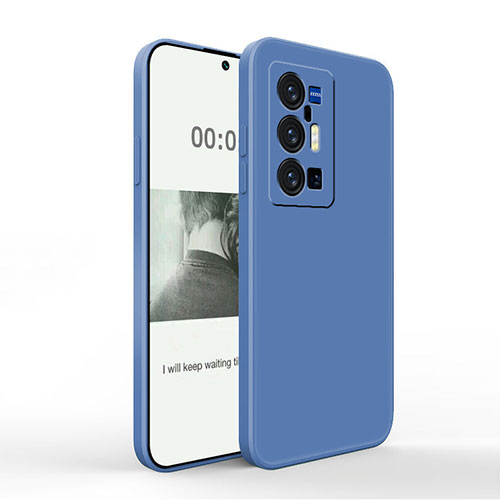 Ultra-thin Silicone Gel Soft Case 360 Degrees Cover YK4 for Vivo X70 Pro+ Plus 5G Blue