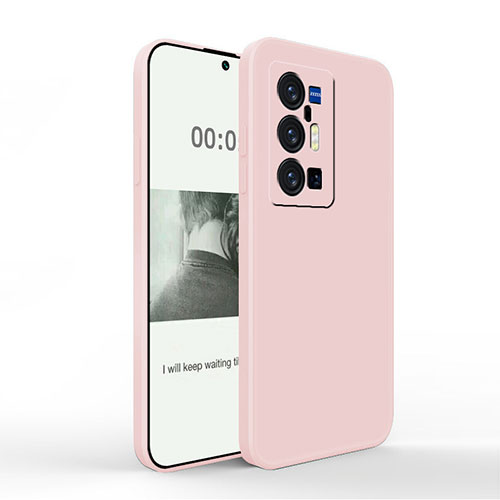 Ultra-thin Silicone Gel Soft Case 360 Degrees Cover YK4 for Vivo X70 Pro+ Plus 5G Pink