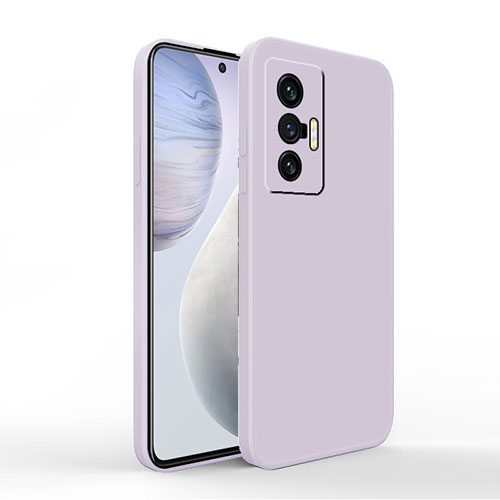 Ultra-thin Silicone Gel Soft Case 360 Degrees Cover YK4 for Vivo X70t Clove Purple