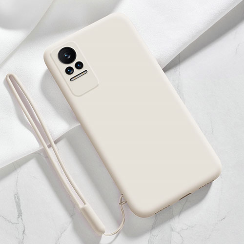 Ultra-thin Silicone Gel Soft Case 360 Degrees Cover YK4 for Xiaomi Civi 5G White