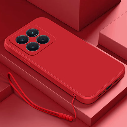 Ultra-thin Silicone Gel Soft Case 360 Degrees Cover YK4 for Xiaomi Mi 14 5G Red