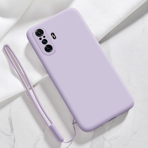 Ultra-thin Silicone Gel Soft Case 360 Degrees Cover YK4 for Xiaomi Poco F3 GT 5G Clove Purple
