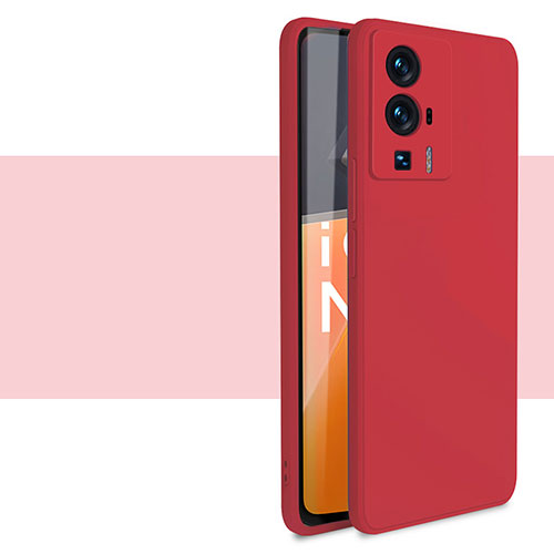 Ultra-thin Silicone Gel Soft Case 360 Degrees Cover YK4 for Xiaomi Poco F5 Pro 5G Red