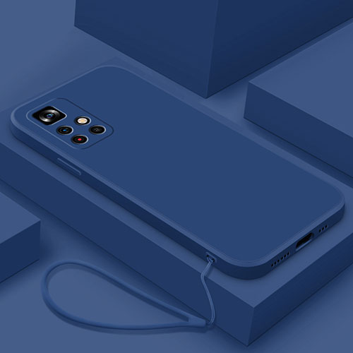 Ultra-thin Silicone Gel Soft Case 360 Degrees Cover YK4 for Xiaomi Poco M4 Pro 5G Blue