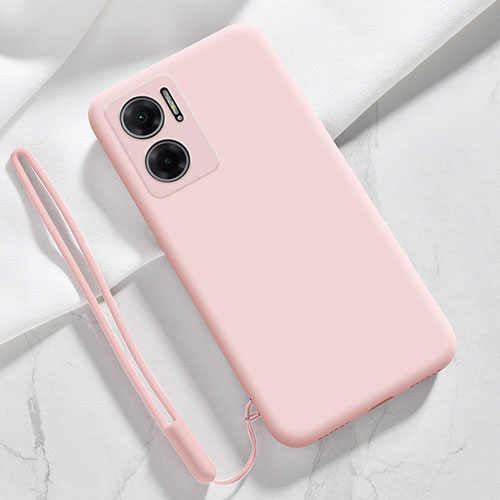 Ultra-thin Silicone Gel Soft Case 360 Degrees Cover YK4 for Xiaomi Redmi 10 5G Pink