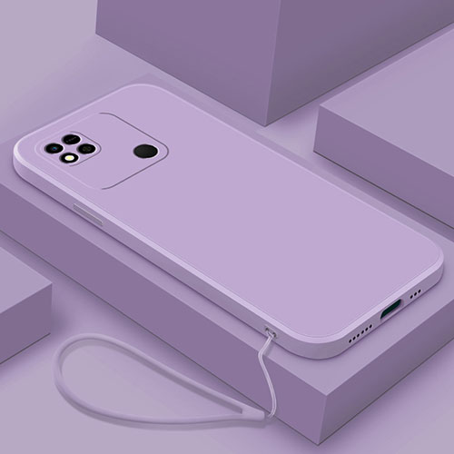 Ultra-thin Silicone Gel Soft Case 360 Degrees Cover YK4 for Xiaomi Redmi 10A 4G Purple