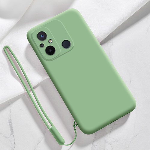 Ultra-thin Silicone Gel Soft Case 360 Degrees Cover YK4 for Xiaomi Redmi 12C 4G Green