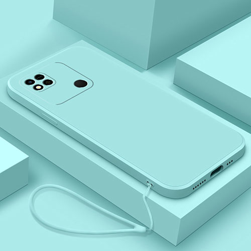 Ultra-thin Silicone Gel Soft Case 360 Degrees Cover YK4 for Xiaomi Redmi 9 Activ Mint Blue