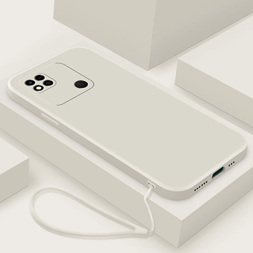 Ultra-thin Silicone Gel Soft Case 360 Degrees Cover YK4 for Xiaomi Redmi 9 India White