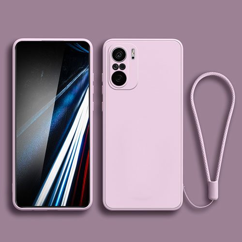 Ultra-thin Silicone Gel Soft Case 360 Degrees Cover YK4 for Xiaomi Redmi K40 Pro 5G Clove Purple