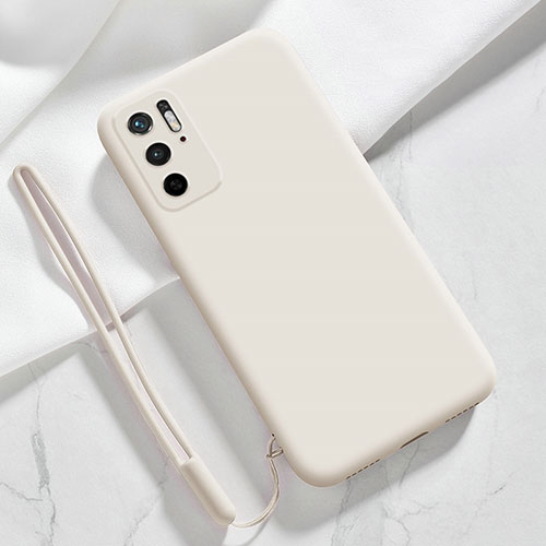 Ultra-thin Silicone Gel Soft Case 360 Degrees Cover YK4 for Xiaomi Redmi Note 10 5G White