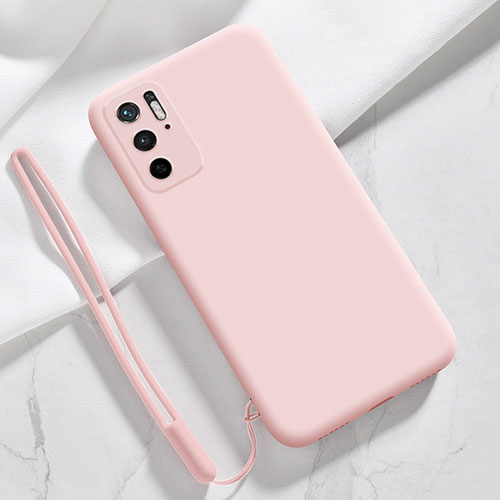 Ultra-thin Silicone Gel Soft Case 360 Degrees Cover YK4 for Xiaomi Redmi Note 10T 5G Pink