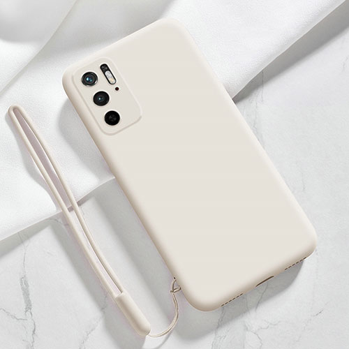 Ultra-thin Silicone Gel Soft Case 360 Degrees Cover YK4 for Xiaomi Redmi Note 10T 5G White