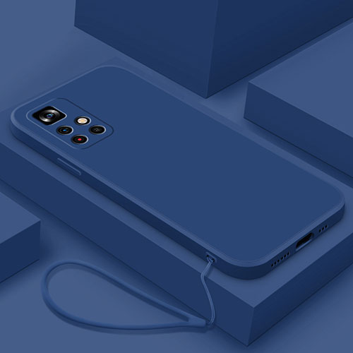 Ultra-thin Silicone Gel Soft Case 360 Degrees Cover YK4 for Xiaomi Redmi Note 11T 5G Blue