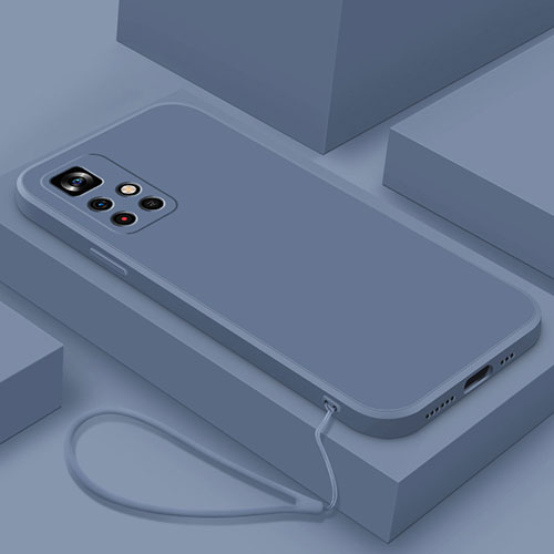 Ultra-thin Silicone Gel Soft Case 360 Degrees Cover YK4 for Xiaomi Redmi Note 11T 5G Lavender Gray