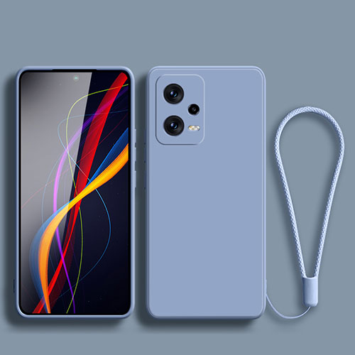 Ultra-thin Silicone Gel Soft Case 360 Degrees Cover YK4 for Xiaomi Redmi Note 12 Pro+ Plus 5G Lavender Gray