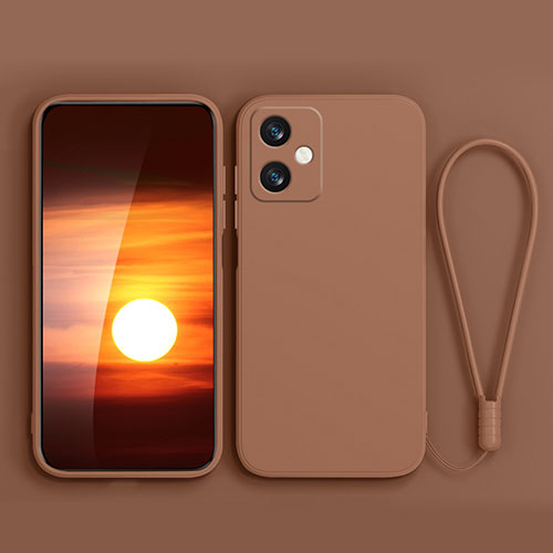 Ultra-thin Silicone Gel Soft Case 360 Degrees Cover YK4 for Xiaomi Redmi Note 12R Pro 5G Brown