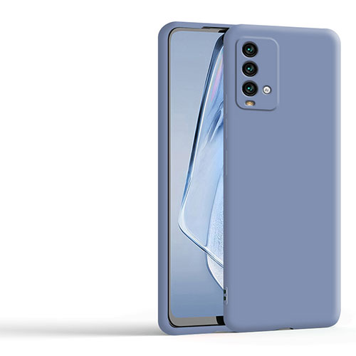 Ultra-thin Silicone Gel Soft Case 360 Degrees Cover YK4 for Xiaomi Redmi Note 9 4G Lavender Gray