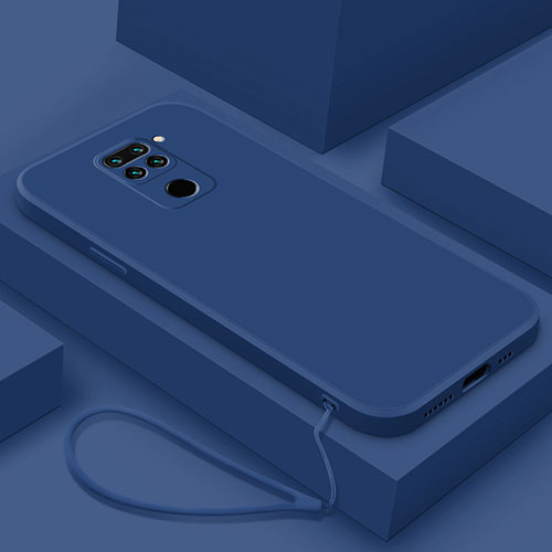 Ultra-thin Silicone Gel Soft Case 360 Degrees Cover YK4 for Xiaomi Redmi Note 9 Blue