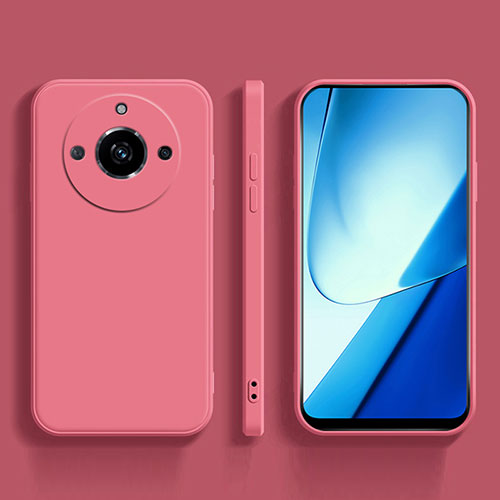 Ultra-thin Silicone Gel Soft Case 360 Degrees Cover YK5 for Realme 11 Pro+ Plus 5G Hot Pink