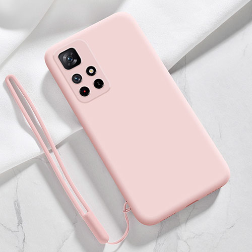 Ultra-thin Silicone Gel Soft Case 360 Degrees Cover YK5 for Xiaomi Poco M4 Pro 5G Pink