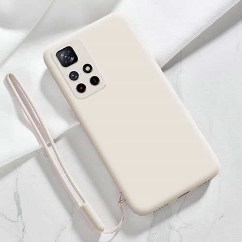 Ultra-thin Silicone Gel Soft Case 360 Degrees Cover YK5 for Xiaomi Redmi Note 11 5G White