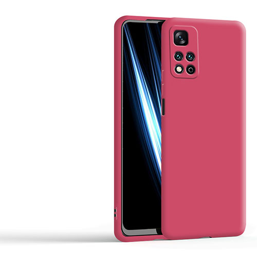 Ultra-thin Silicone Gel Soft Case 360 Degrees Cover YK5 for Xiaomi Redmi Note 11 Pro+ Plus 5G Red