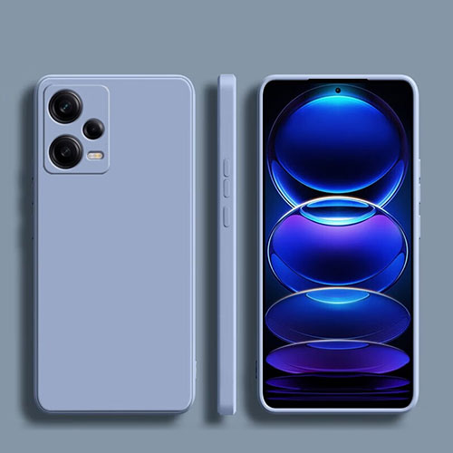 Ultra-thin Silicone Gel Soft Case 360 Degrees Cover YK5 for Xiaomi Redmi Note 12 5G Lavender Gray