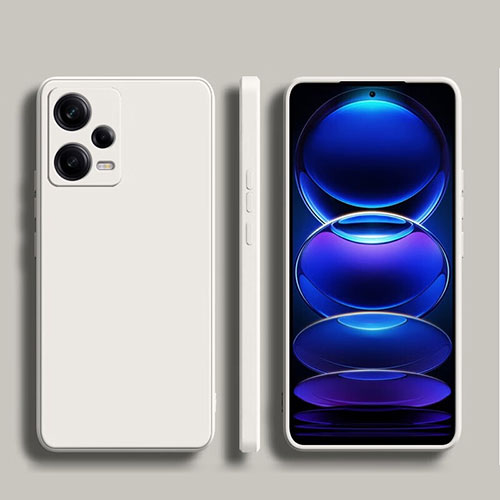 Ultra-thin Silicone Gel Soft Case 360 Degrees Cover YK5 for Xiaomi Redmi Note 12 5G White