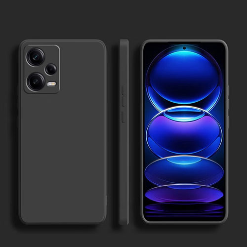 Ultra-thin Silicone Gel Soft Case 360 Degrees Cover YK5 for Xiaomi Redmi Note 12 Pro+ Plus 5G Black