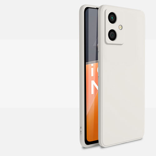 Ultra-thin Silicone Gel Soft Case 360 Degrees Cover YK5 for Xiaomi Redmi Note 12R Pro 5G White