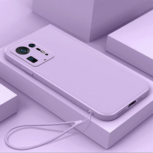 Ultra-thin Silicone Gel Soft Case 360 Degrees Cover YK6 for Xiaomi Mi Mix 4 5G Clove Purple