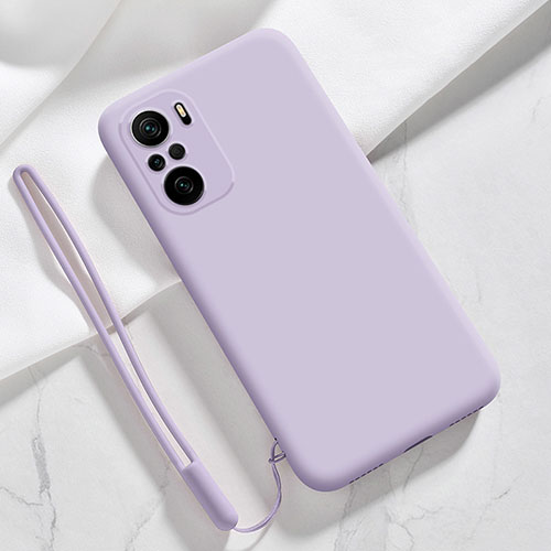 Ultra-thin Silicone Gel Soft Case 360 Degrees Cover YK6 for Xiaomi Poco F3 5G Clove Purple