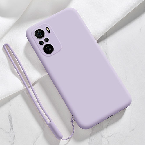 Ultra-thin Silicone Gel Soft Case 360 Degrees Cover YK6 for Xiaomi Redmi K40 5G Clove Purple