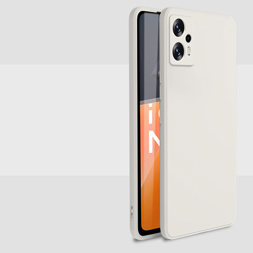 Ultra-thin Silicone Gel Soft Case 360 Degrees Cover YK6 for Xiaomi Redmi Note 11T Pro 5G White