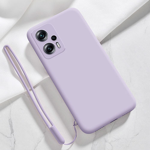 Ultra-thin Silicone Gel Soft Case 360 Degrees Cover YK7 for Xiaomi Redmi K50i 5G Clove Purple