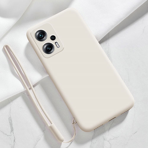 Ultra-thin Silicone Gel Soft Case 360 Degrees Cover YK7 for Xiaomi Redmi K50i 5G White