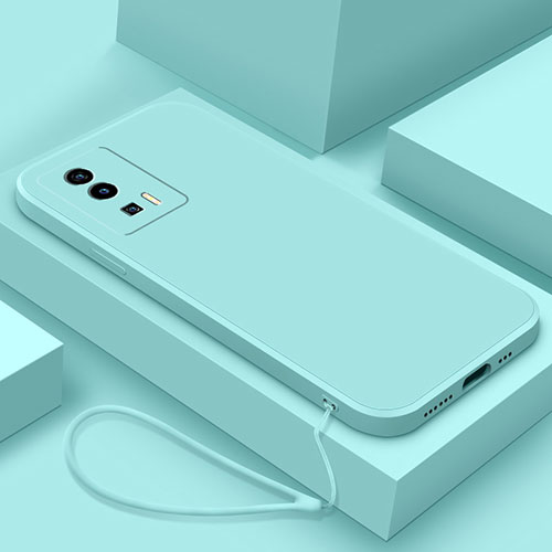 Ultra-thin Silicone Gel Soft Case 360 Degrees Cover YK7 for Xiaomi Redmi K60 Pro 5G Cyan