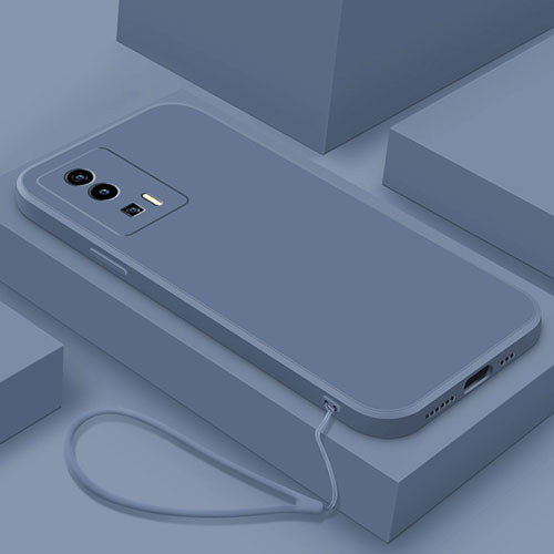 Ultra-thin Silicone Gel Soft Case 360 Degrees Cover YK7 for Xiaomi Redmi K60 Pro 5G Lavender Gray