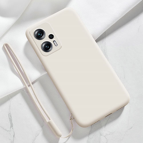 Ultra-thin Silicone Gel Soft Case 360 Degrees Cover YK7 for Xiaomi Redmi Note 11T Pro 5G White