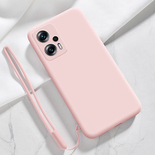 Ultra-thin Silicone Gel Soft Case 360 Degrees Cover YK7 for Xiaomi Redmi Note 11T Pro+ Plus 5G Pink