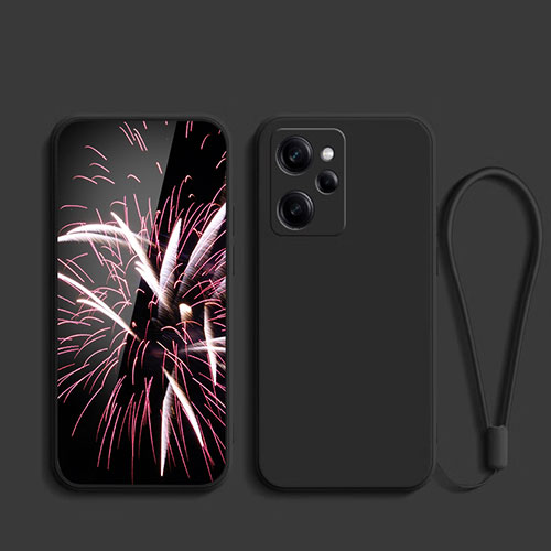 Ultra-thin Silicone Gel Soft Case 360 Degrees Cover YK7 for Xiaomi Redmi Note 12 Pro Speed 5G Black