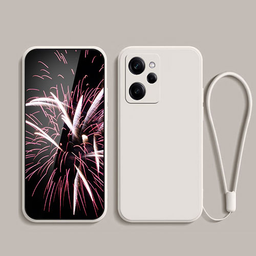 Ultra-thin Silicone Gel Soft Case 360 Degrees Cover YK7 for Xiaomi Redmi Note 12 Pro Speed 5G White