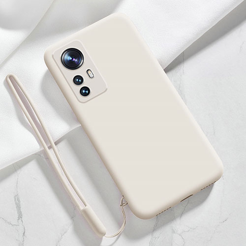 Ultra-thin Silicone Gel Soft Case 360 Degrees Cover YK8 for Xiaomi Mi 12T 5G White