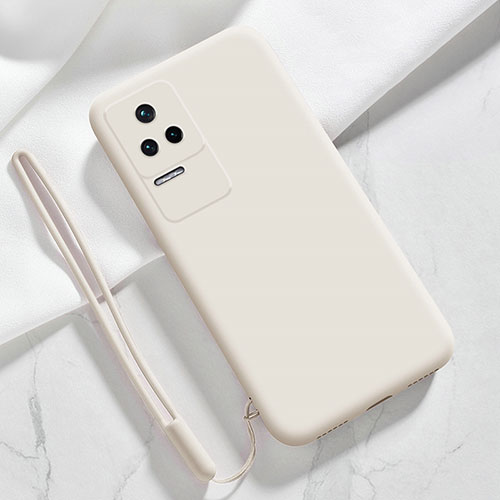 Ultra-thin Silicone Gel Soft Case 360 Degrees Cover YK8 for Xiaomi Redmi K50 5G White