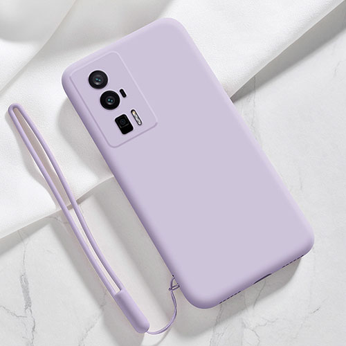 Ultra-thin Silicone Gel Soft Case 360 Degrees Cover YK8 for Xiaomi Redmi K60 5G Clove Purple