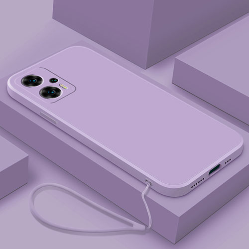 Ultra-thin Silicone Gel Soft Case 360 Degrees Cover YK8 for Xiaomi Redmi Note 11T Pro+ Plus 5G Clove Purple