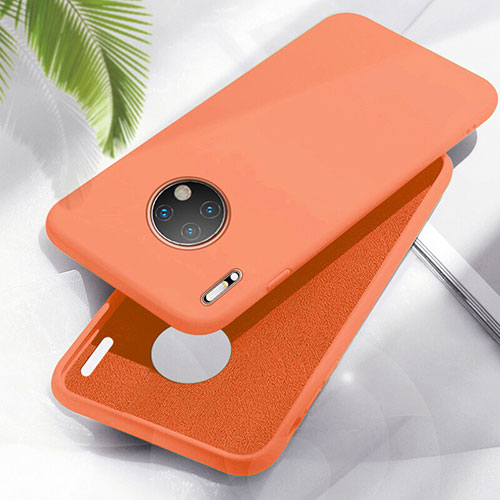 Ultra-thin Silicone Gel Soft Case 360 Degrees Cover Z01 for Huawei Mate 30 Pro 5G Orange