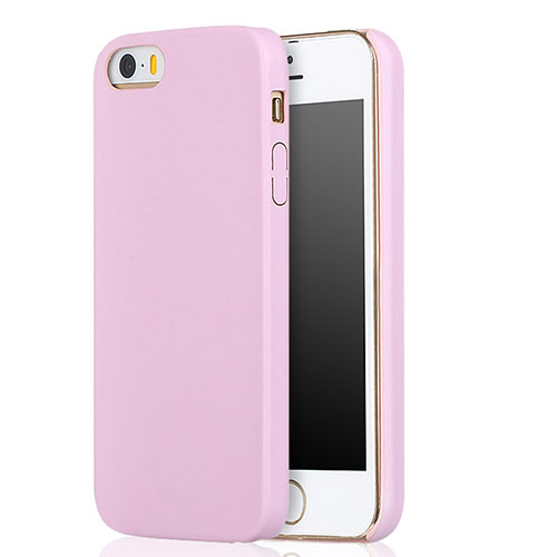 Ultra-thin Silicone Gel Soft Case 360 Degrees for Apple iPhone 5S Pink